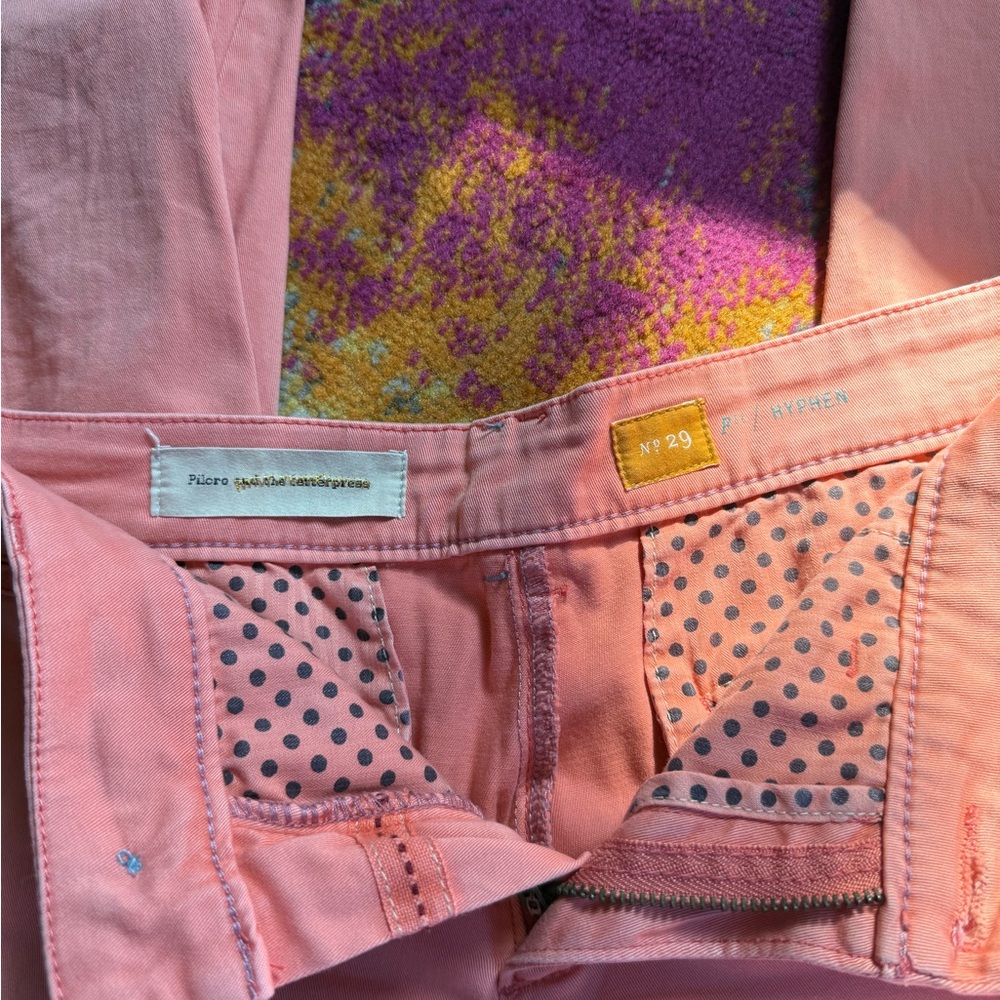 Pilcro and the Letterpress Pink Boyfriend Jeans